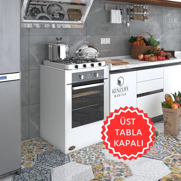 Kenzlife ankastre modülü kabini neon byz fırın ocak dolabı sabit tabla ürün görseli 1