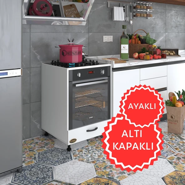 Kenzlife ankastre modülü kabini radon byz fırın ocak dolabı kapaklı ayaklı ürün görseli 1