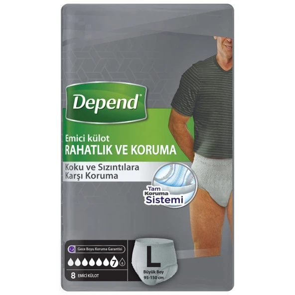 Depend Emici Külot Erkek L Beden 8x2 16 Adet ürün görseli 1