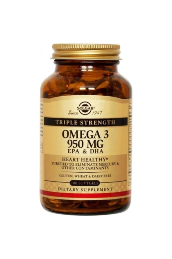 Solgar Omega-3 950 mg 100 Kapsül ürün görseli 1