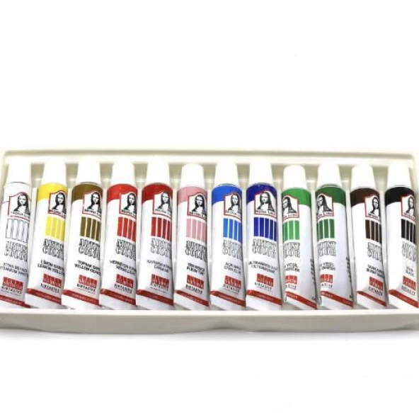 SÜDOR SD125 AKRİLİK BOYA 12 RENKx12ml ürün görseli 1