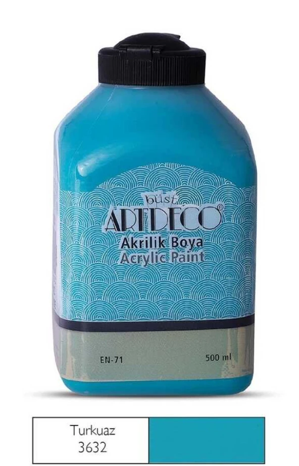 Artdeco Akrilik Boya 500 ml Turkuaz ürün görseli 1