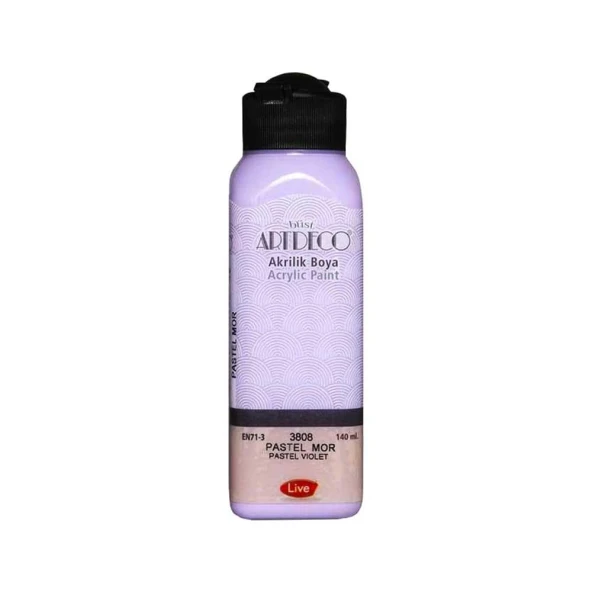 Artdeco Akrilik Boya Pastel Mor 140 ml - Resim 2
