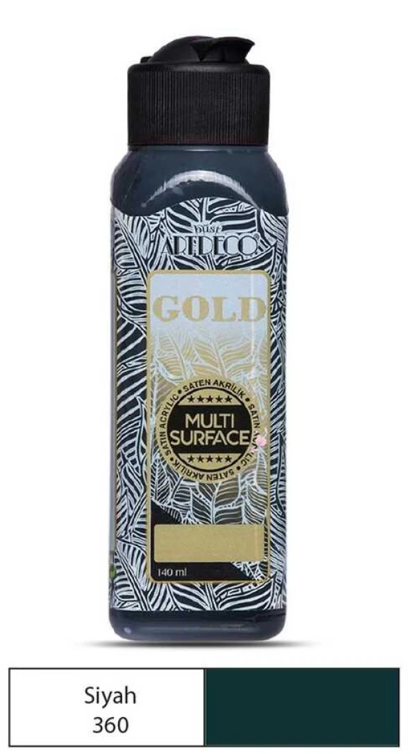 Artdeco Akrilik Boya Gold 140 ml Siyah ürün görseli 1