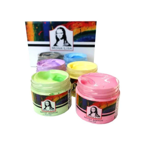 Südor Monalisa Akrilik Boya Pastel Renk 6x125 ml ürün görseli 1