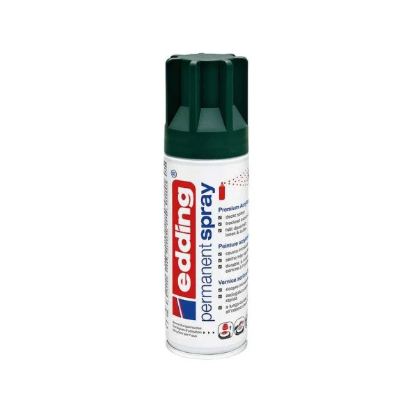 Edding 5200 Permanent Sprey Premium Akrilik Boya Yosun Yeşili Mat Ral 6005 ürün görseli 1