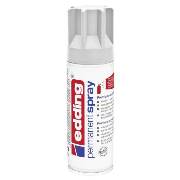 Edding 5200 Permanent Sprey Premium Akrilik Boya Açık Gri Mat Ral 7035 ürün görseli 1