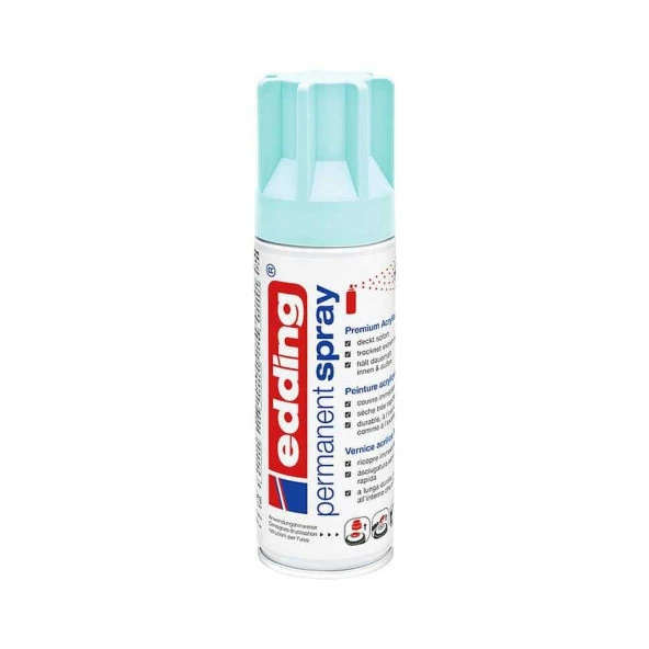 Edding 5200 Permanent Sprey Premium Akrilik Boya Pastel Mavi ürün görseli 1