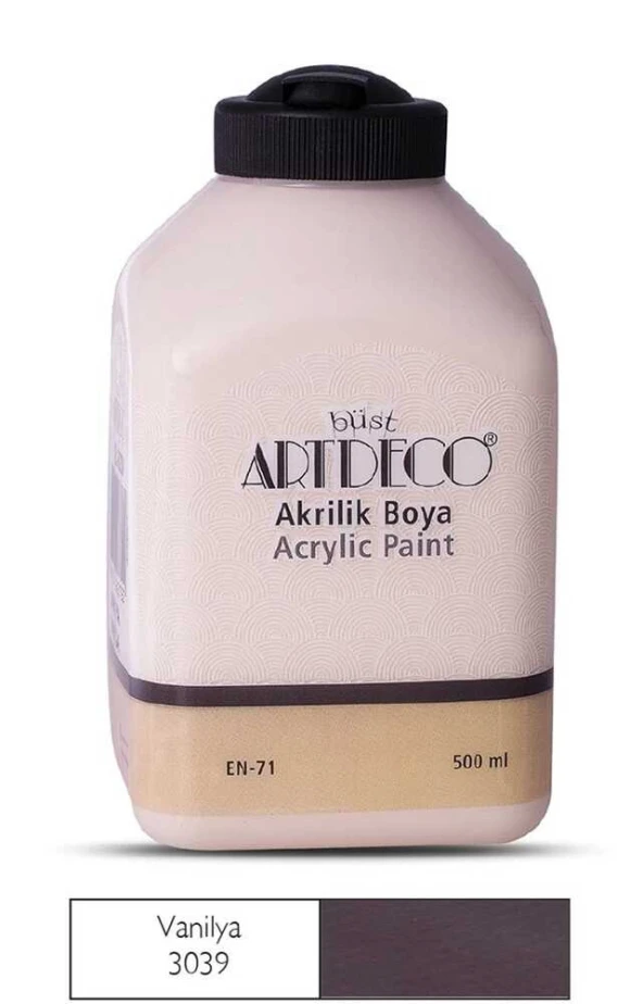 Artdeco Akrilik Boya 500 ml Vanilya - Resim 2