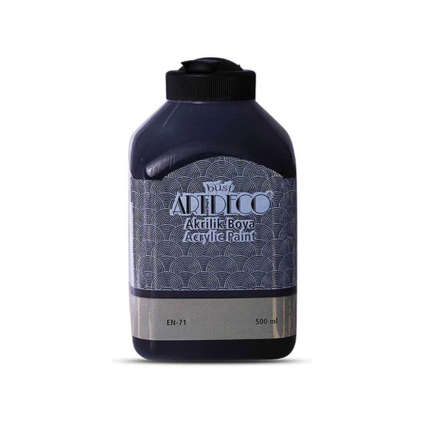 Artdeco Akrilik Boya 500 ml Siyah ürün görseli 1