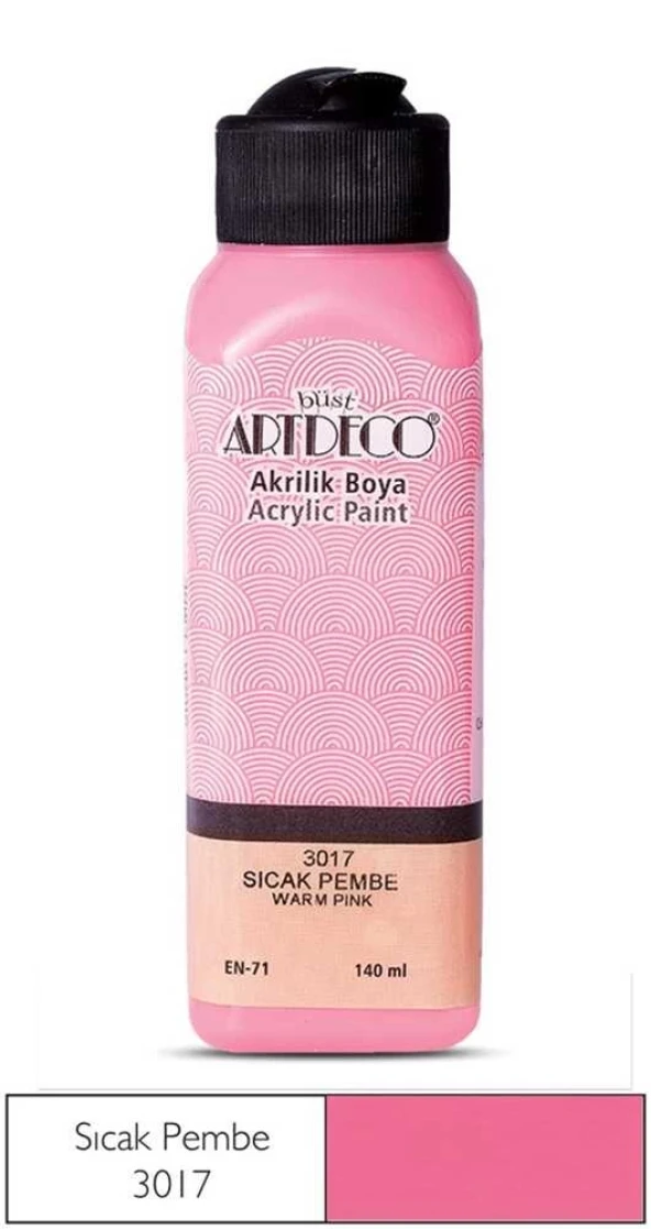 Artdeco Akrilik Boya 140 ml Sıcak Pembe - Resim 2