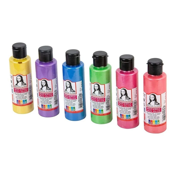 Monalisa SD1006I Multi Akrilik Boya 6x70ml İnci Set ürün görseli 1