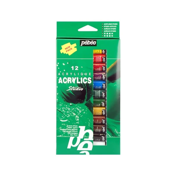 Pebeo 12’Li Akrilik Boya 12ml ürün görseli 1