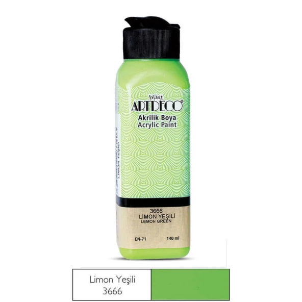 Artdeco Akrilik Boya 140 ml Limon Yeşili ürün görseli 1