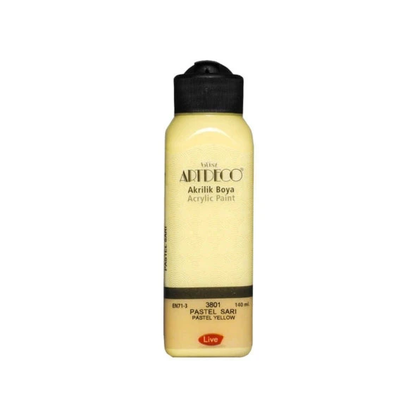 Artdeco Akrilik Boya Pastel Sarı 140 ml ürün görseli 1