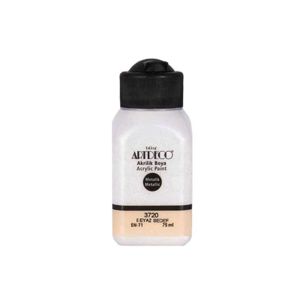 Artdeco Akrilik Boya Metalik 75 ml Beyaz Sedef ürün görseli 1