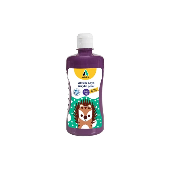 Adel Akrilik Boya 500 ml Mor - Resim 2
