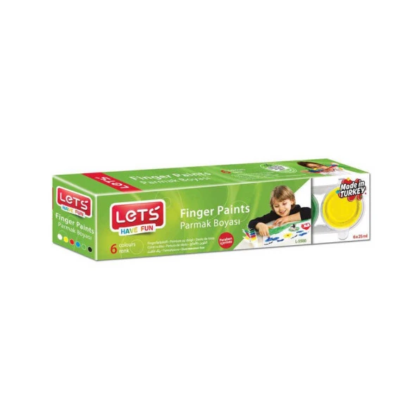 Lets Parmak Boyası 25 ml 6 Renk ürün görseli 1