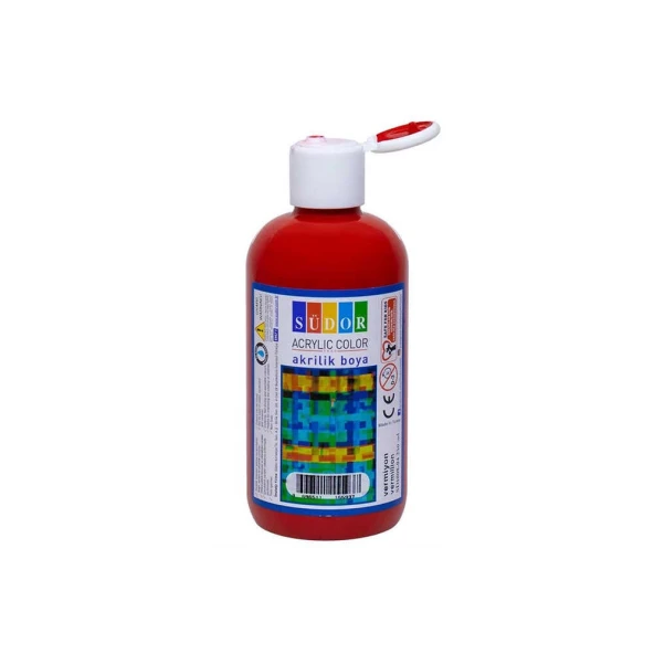 Südor Akrilik Boya 250 ml Vermiyon - Resim 2