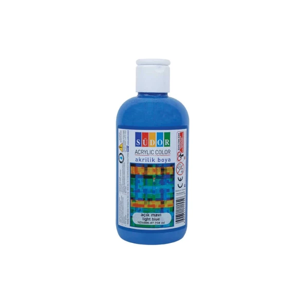 Südor Akrilik Boya 250 ml Açık Mavi - Resim 2