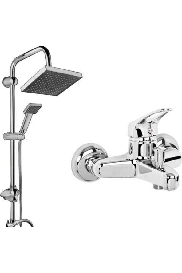 Moonshop Mix Banyo Bataryası Robot Yağmurlama Tepe Duş Seti Duş Başlığı 2'Li ürün görseli 1