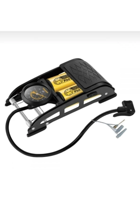 Moonshop Çift Piston Ayak Pompası Bisiklet, Top, Motorsiklet Şişirme J44B-01 ürün görseli 1