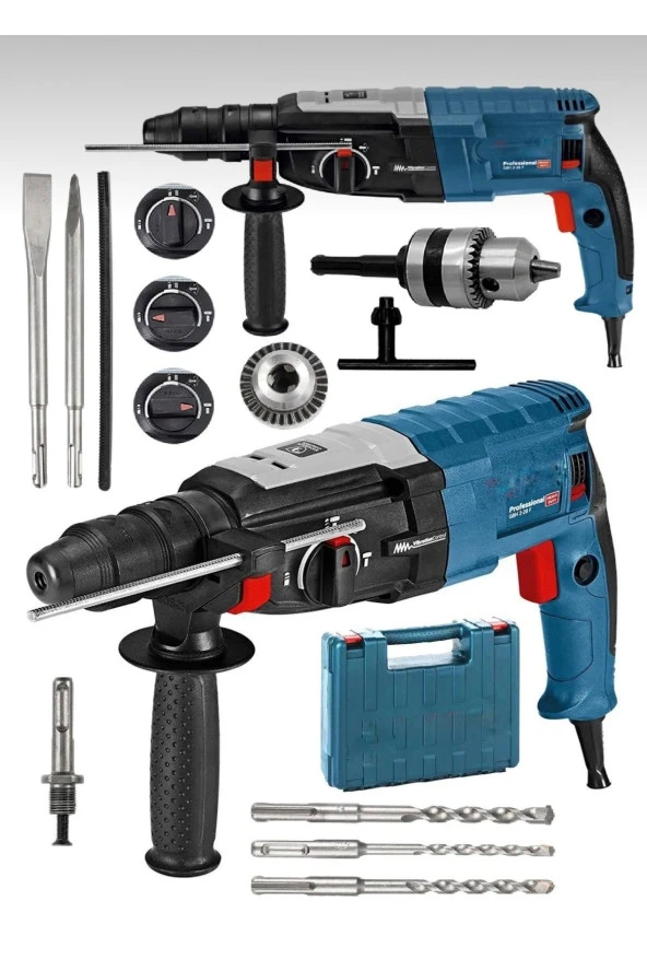 Moonshop Japan 4500W Çelik Şanzuman Bakir Sargılı 2-28 Kırıcı Delici Hilti Matkap 5 Adet Uç ürün görseli 1