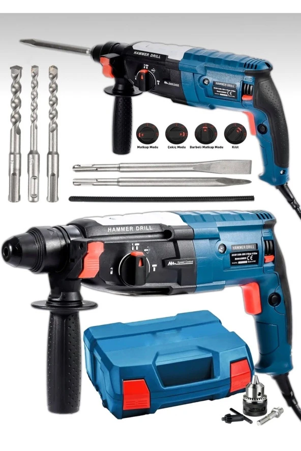 Moonshop Japan Pro 4200 W Kırıcı Delici Darbeli Hıltı Matkap Bakır Sargılı Çelik Şanzuman 2-28Mm 5 Uç ürün görseli 1