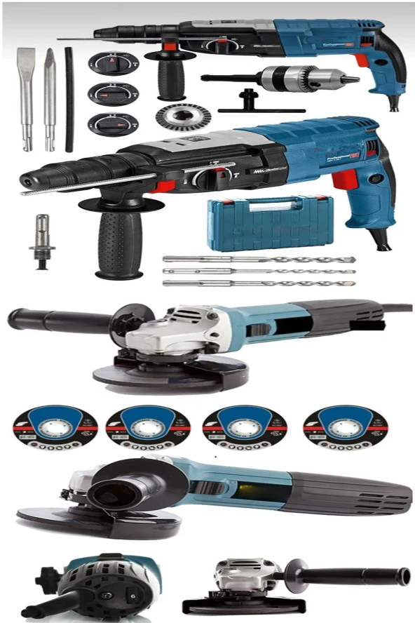 Moonshop Pro Full Set Hilti Kırıcı Delici Ve Bakır Sargılı Taşlama Spral Ve Hediyeleri. ürün görseli 1