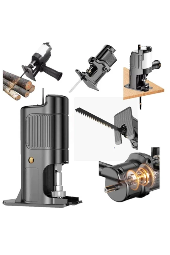 Moonshop Tüm Matkaplara Uyumlu Ahşap Metal Kesim Kesim Pistonlu Matkap Testere Aparatı Testere. ürün görseli 1