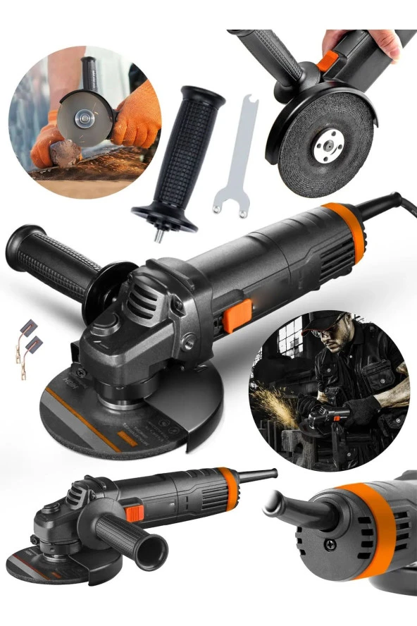 Moonshop Pro Metal Şanzuman Bakır Sargılı Avuç Içi Taşlama Demir Metal Kesme Makinesi Sprel 125 Mm ürün görseli 1
