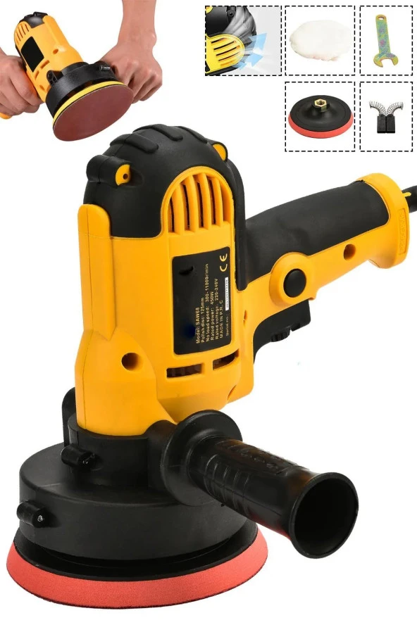 Moonshop Pro Plus Dikey Polisaj Zımpara Halı Araba Koltuk Yıkama Makinesi 125Mm Devir Ayarlı. ürün görseli 1