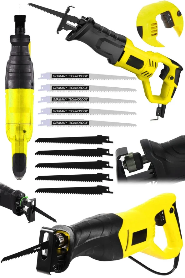 Moonshop Pro Japan 4500 Xdrive 6 Kademe Devir Ayarli Bakir Sargili Kemik Kesme Tilki Kuyruğu Testere Makinesi ürün görseli 1