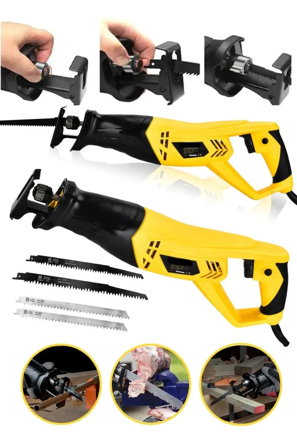 Moonshop Pro Japan 4500 Xdrive 6 Kademe Devir Ayarli Bakir Sargili Kemik Kesme Tilki Kuyruğu Testere Makinesi ürün görseli 1