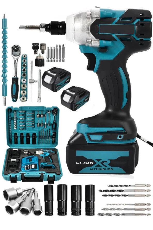 Moonshop Pro Japan Kömürsüz Motor 250 Vf 20 Ah Sanayi Tip Setli Bijon Somun Sökme Sıkma Makinesi 15 Pilli ürün görseli 1