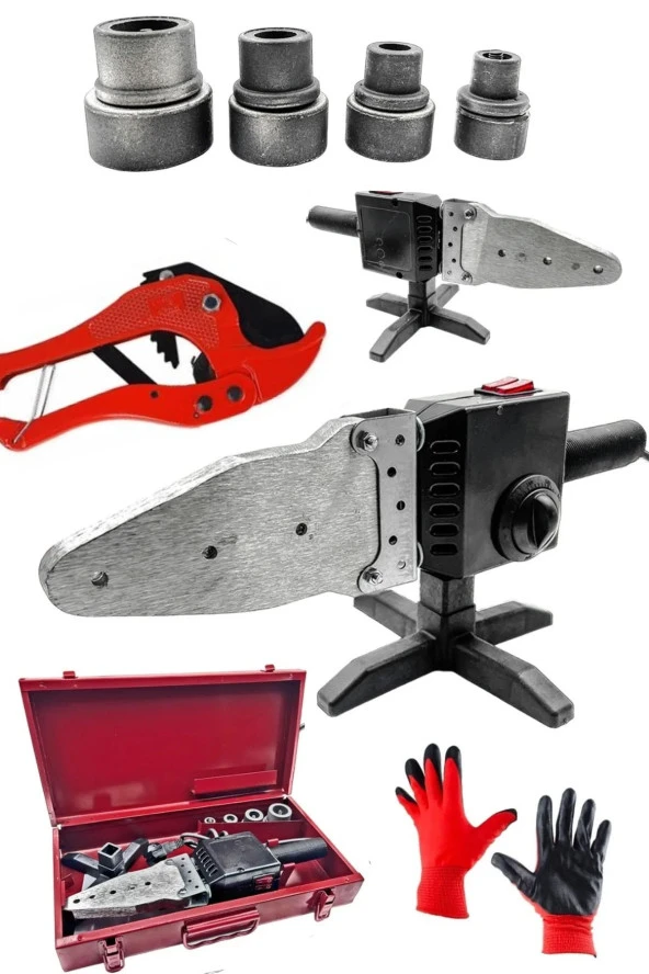 Moonshop Pro Çift Residanslı Isı Ayarlı Pprc Büyük Plastik Boru Kaynak Makinesi Pvc Makası Eldiven. ürün görseli 1