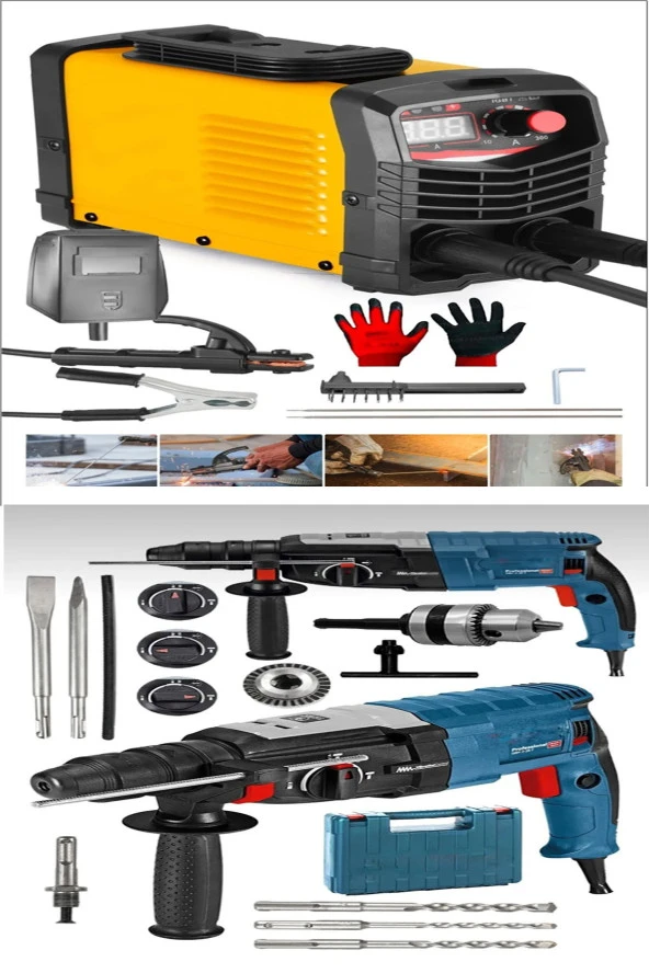 Moonshop Pro Full Set İnvertır Kaynak Hilti Matkap Kırıcı Delici Set ürün görseli 1