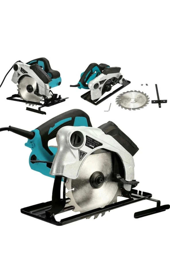 Moonshop Lazerli Daire Sunta Kesme Daire Testere Makinesi 2400W 45 Açılı Kesim ürün görseli 1