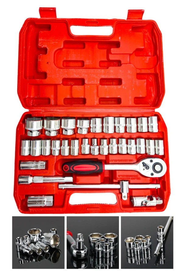 Moonshop Pro Alman 32 Parça Profesyonel Lokma Takımı 1/2 Çanta Hediyeli. ürün görseli 1