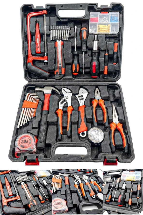 Moonshop 105 Parça Özel Alışım Çelik Profesyonel Alet Takım Seti 105 Pcs Set ürün görseli 1