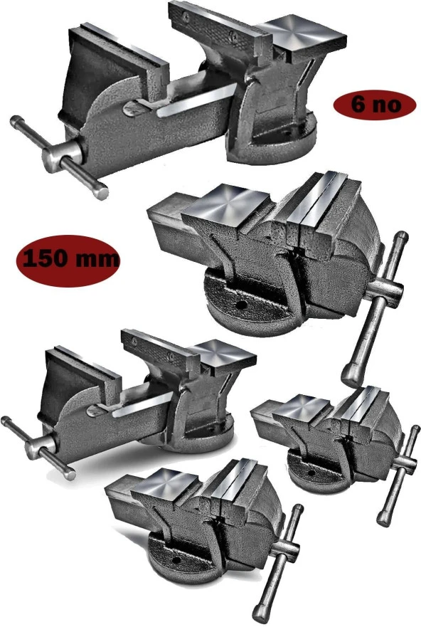 Moonshop Pro Çelik Kol 150 Mm Özel Alışımlı Paslanmaz Dövme Çelik Sabit Tezgah Masa Mengenesi Profesyonel ürün görseli 1