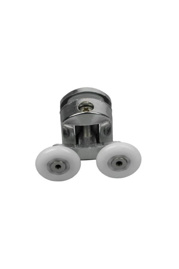 Moonshop Duşakabin Tekerleği Tekeri Rulman Metal Gövdeli Üst Tekerlek Krom Teker Çapı 22 Mm ürün görseli 1