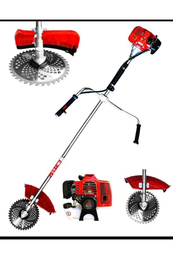Moonshop Çift Metal Şanzıman Yan Tipi Benzinli Motorlu Çim Biçme Makinesi Elmas Canavar Başlık ürün görseli 1