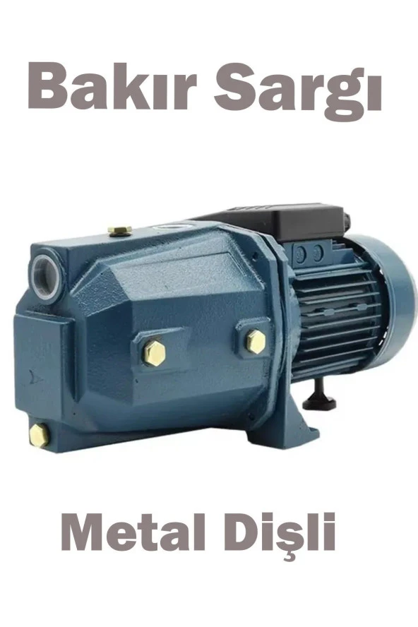 Moonshop Tasaruflu Isınmaz Seri Jet100 Pro Bakır Sargı 1Hp Su Pompası Motoru 8 Mt Emiş 48 Mt Basma ürün görseli 1
