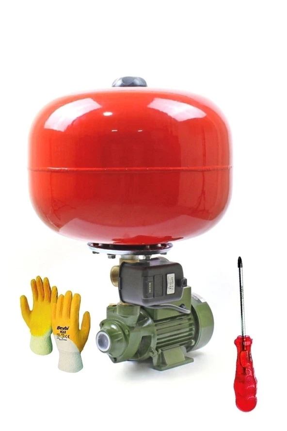Moonshop Qb60 0.50 Hp 24 Lt Tank Santrifüj Otomatik Hidrofor Pompa Paket Hidrofor 2 Kat 2 Daire ürün görseli 1