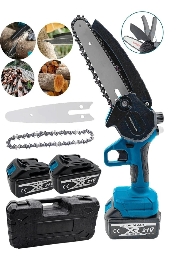 Moonshop Çift Akülü 21V 3Ah Dal Budama Makinesi Garantili Ürün ürün görseli 1