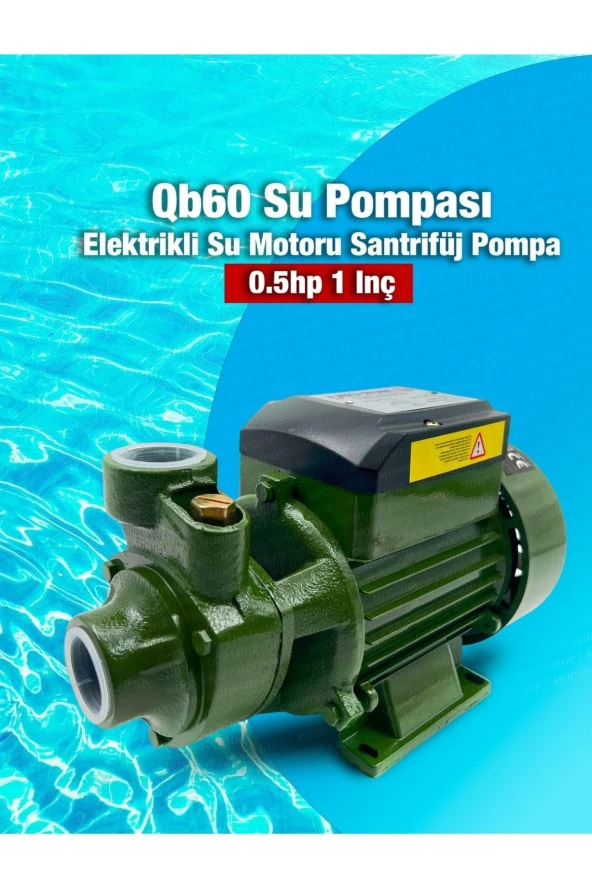 Moonshop Qb60 Yüksek Performans Yarım Parmak Su Motoru Su Pompası Dinamo 24 Ay Garantili ürün görseli 1