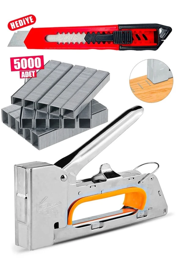 Moonshop 3 Fonksiyonlu Mekanik Professionel Büyük Zımba Makinesi Zımba Tel  5000 Pcs Zımba Te ürün görseli 1