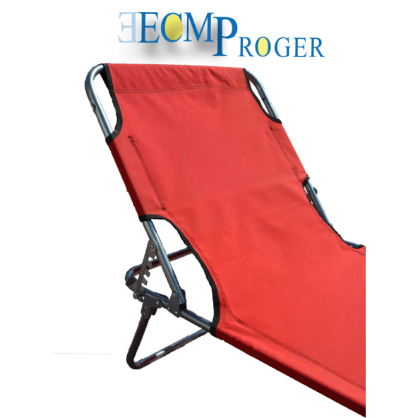 Ecm Proger KATLANIR KADEMELİ ŞEZLONG-KIRMIZI - Resim 3