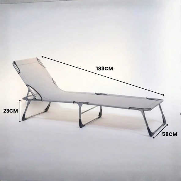 Ecm Proger Katlanır Kademeli Şezlong - Resim 2